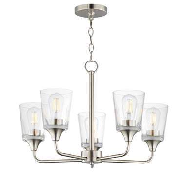 Maxim Lighting Hudson 5-Light Chandelier Satin Nickel
