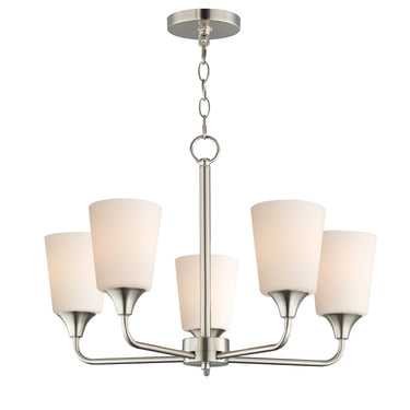 Maxim Lighting Hudson 5-Light Chandelier Satin Nickel