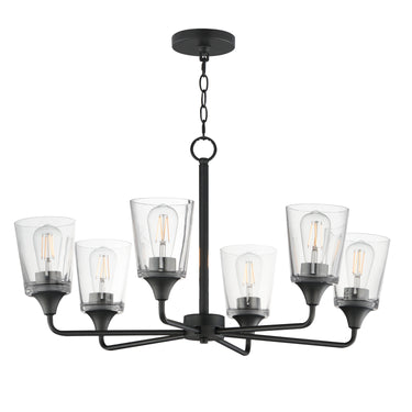 Maxim Lighting Hudson 6-Light Chandelier Black