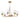 Maxim Lighting Hudson 6-Light Chandelier Natural Aged Brass