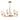 Maxim Lighting Hudson 6-Light Chandelier Natural Aged Brass