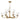 Maxim Lighting Hudson 9-Light Two-Tier Chandelier Natural Aged Brass