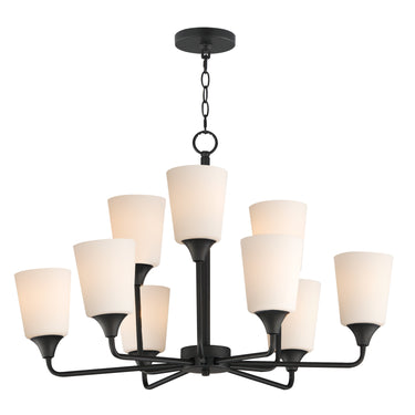 Maxim Lighting Hudson 9-Light Chandelier Black