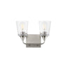 Maxim Lighting Hudson 2-Light Bath Vanity Satin Nickel