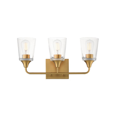 Maxim Lighting Hudson 3-Light Bath Vanity Natural Aged Brass