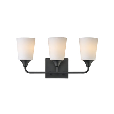 Maxim Lighting Hudson 3-Light Bath Vanity Black