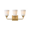 Maxim Lighting Hudson 3-Light Bath Vanity Natural Aged Brass