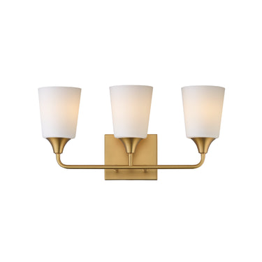 Maxim Lighting Hudson 3-Light Bath Vanity Natural Aged Brass