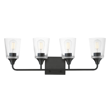 Maxim Lighting Hudson 4-Light Bath Vanity Black