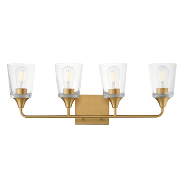 Maxim Lighting Hudson 4-Light Bath Vanity Natural Aged Brass