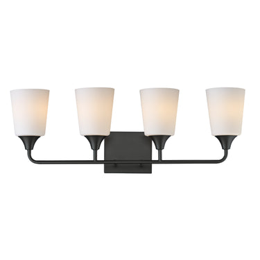 Maxim Lighting Hudson 4-Light Bath Vanity Black