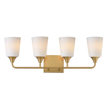 Maxim Lighting Hudson 4-Light Bath Vanity Natural Aged Brass