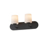 Maxim Lighting Durham 2-Light Strip Bath Vanity Black