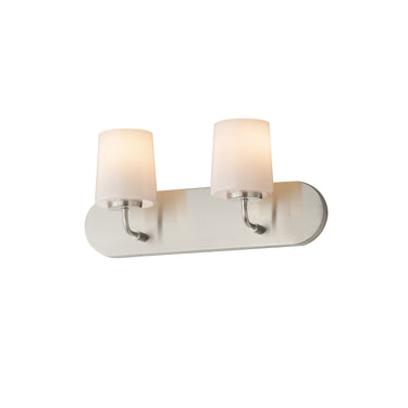 Maxim Lighting Durham 2-Light Strip Bath Vanity Satin Nickel