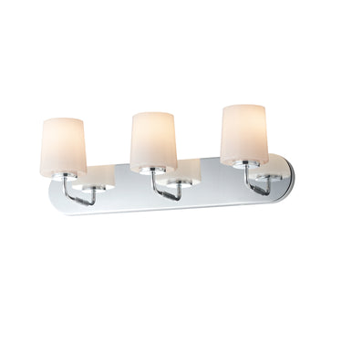 Maxim Lighting Durham 3-Light Strip Bath Vanity Polished Chrome