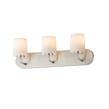 Maxim Lighting Durham 3-Light Strip Bath Vanity Satin Nickel