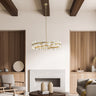 Finesse Decor Anderson 36"D Chandelier Crystal and Gold