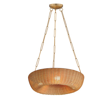 Maxim Lighting Bower 24" Pendant Natural Aged Brass