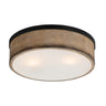 Maxim Lighting Franklin 2-Light Flush Mount Driftwood/Black