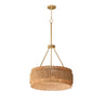 Maxim Lighting Satori 3-Light Chandelier Natural Aged Brass
