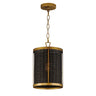 Maxim Lighting Rattan Pendant Natural Aged Brass