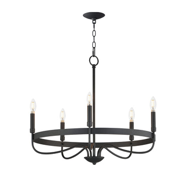 Maxim Lighting Frankie 5-Light Chandelier Black