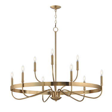 Maxim Lighting Frankie 9-Light Chandelier Heritage