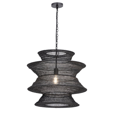 Maxim Lighting Krabi Large Pendant Black