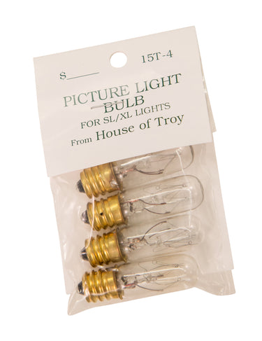 House of Troy 15 Watt T4 Bulbs and Accessories Pack Of 4 Bulbs and Accessories