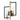 Maxim Lighting Flambeau 2-Light Wall Sconce Black/Antique Brass