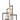 Maxim Lighting Flambeau 6-Light Chandelier Black/Antique Brass