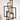 Maxim Lighting Flambeau 6-Light Chandelier Black/Antique Brass