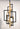 Maxim Lighting Flambeau 6-Light Chandelier Black/Antique Brass