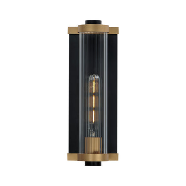 Maxim Lighting Opulent Outdoor Wall Sconce Black/Antique Brass