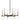 Maxim Lighting Flambeau 6-Light LED Chandelier Black/Antique Brass