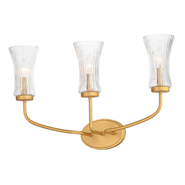 Maxim Lighting Camelot 3-Light Sconce Natural Aged Brass