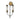 Maxim Lighting Regent 2-Light Wall Sconce Black/Antique Brass