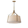 Maxim Lighting Bandera 20" 3-Light Pendant Natural Aged Brass
