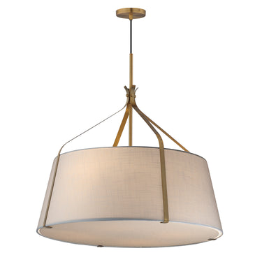 Maxim Lighting Bandera 30" 4-Light Pendant Natural Aged Brass
