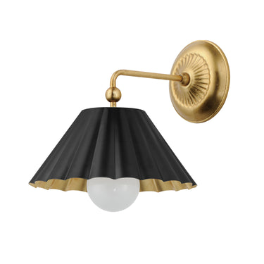 Maxim Lighting Primrose Wall Sconce Black/Gold Leaf