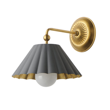 Maxim Lighting Primrose Wall Sconce Dark Grey/Gold Leaf