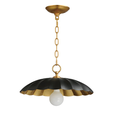Maxim Lighting Primrose Pendant Black/Gold Leaf