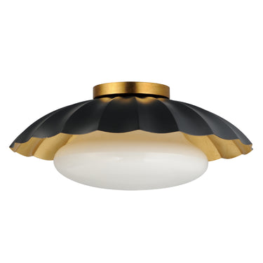 Maxim Lighting Primrose Flush Mount Black/Gold Leaf