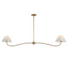 Maxim Lighting Saxon 2-Light Pendant Natural Aged Brass