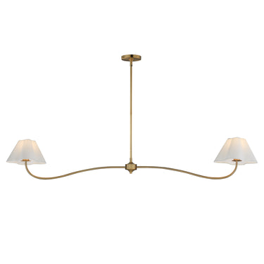 Maxim Lighting Saxon 2-Light Pendant Natural Aged Brass