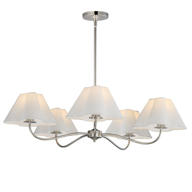 Maxim Lighting Saxon 5-Light Chandelier Polished Nickel