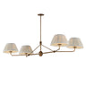 Maxim Lighting Dunbridge 4-Light Chandelier Weathered Brass