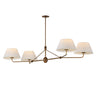 Maxim Lighting Dunbridge 4-Light Chandelier Weathered Brass