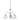 Tia 17.75" 3-Light Chandelier - Matte Nickel by Elk 190005117