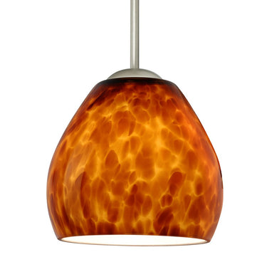 Amber Cloud glass Besa Bolla mini pendant lighting for kitchen island and dining spaces